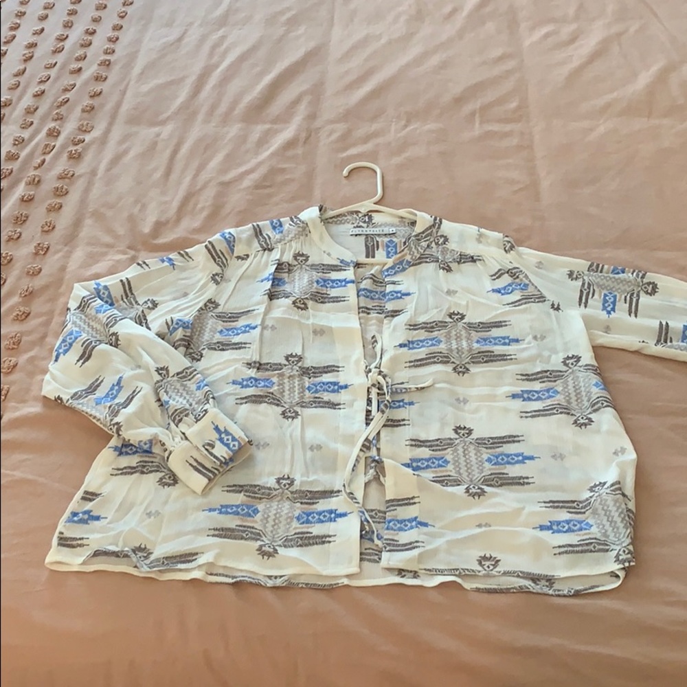 Flynn Skye tie front top